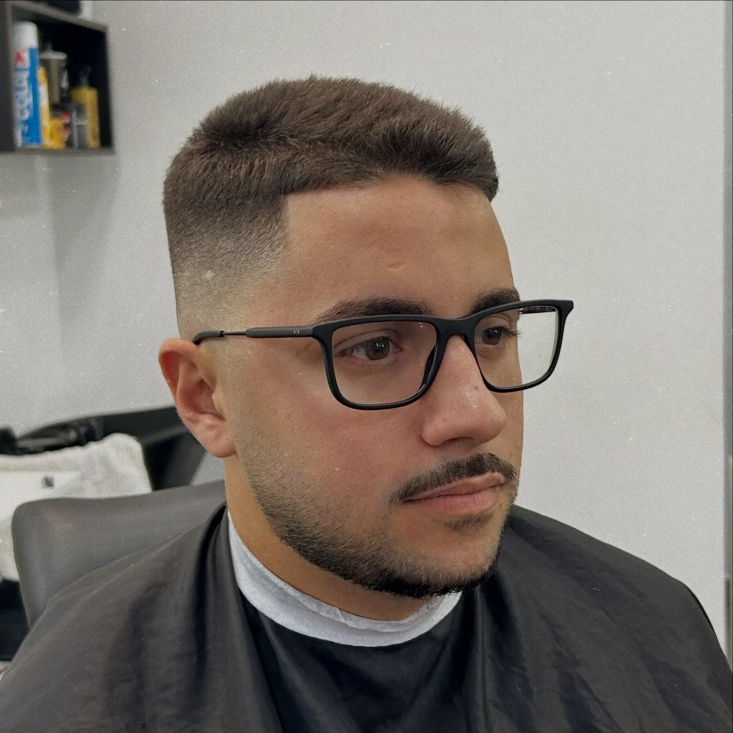 Trabalho de corte e barba publicado pela Barbearia Alexandre